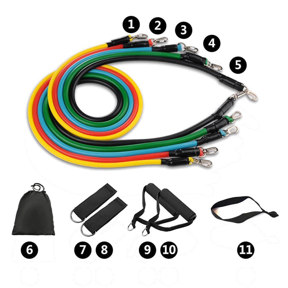Home Fair 11 Piece 100LBS Resistance Band Set - Main Image