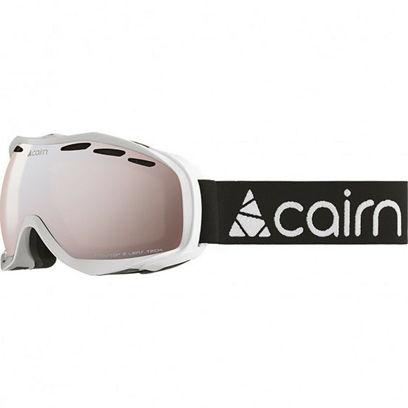 Cairn Speed SPX3000 Ski Snowboarding Goggles Shiny White Adult Large Size