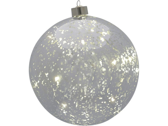 Libra LED Small Silver Hanging Ball