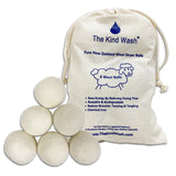 The Kind Wash Pure New Zealand Wool Dryer Balls 6-Pack