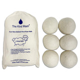 The Kind Wash Pure New Zealand Wool Dryer Balls 6-Pack
