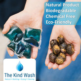 The Kind Wash Natural Indian Soap Nuts 200g + 2 Wash Bags