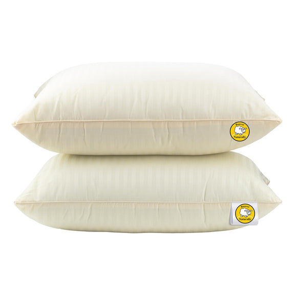 Baavet Pillow 75x50cm 100% Pure Wool Luxury Hypo Allergenic Anti Dust Mite