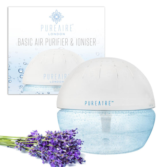 PureAire Basic Air Purifier & Ioniser for Home Bedroom & Office