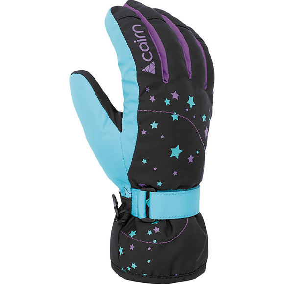 Cairn Madison Black/Turquoise Gloves Junior 6