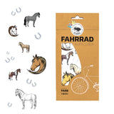 Horse Bicycle Stickers (33 Stickers)