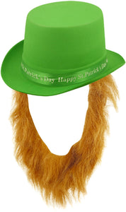 Henbrandt St Patricks Day Hat With Brown Beard