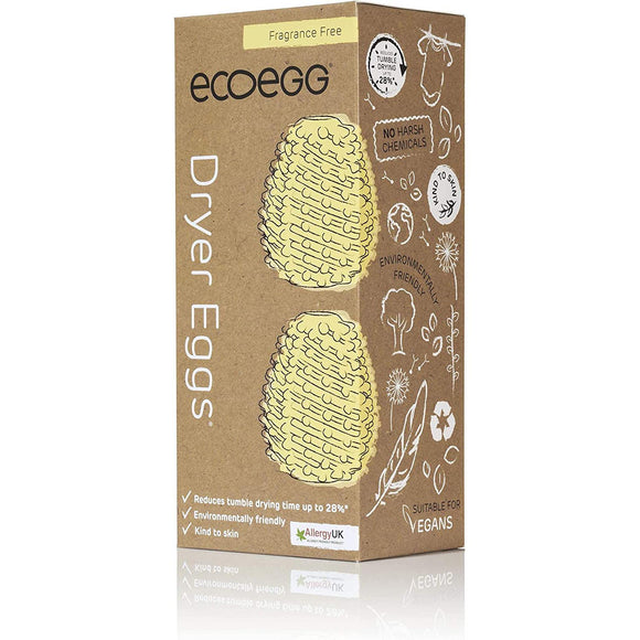 Ecoegg Dryer Egg Fragrance Free 2 Pack