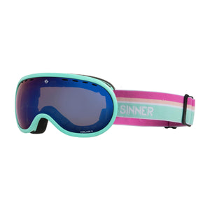 Sinner Vorlage S Ski Goggles Matte Mint With Blue Mirrored Lens Junior Unisex
