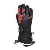 Racer Ski Glove Giga 3 Black Red Junior Unisex 12 Years