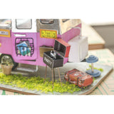 Imagine 3D DIY House Model Kit Caravan Miniature LED Light House Build