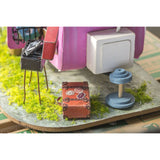 Imagine 3D DIY House Model Kit Caravan Miniature LED Light House Build