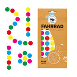 Multicoloured Circles Small Bicycle Stickers (100 stickers)
