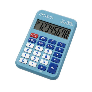 Citizen LC110 Pocket Calculator Blue 8 Digit Business Line