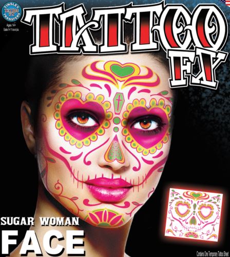 Tinsley Transfers Face Tattoo (Sugar Woman)
